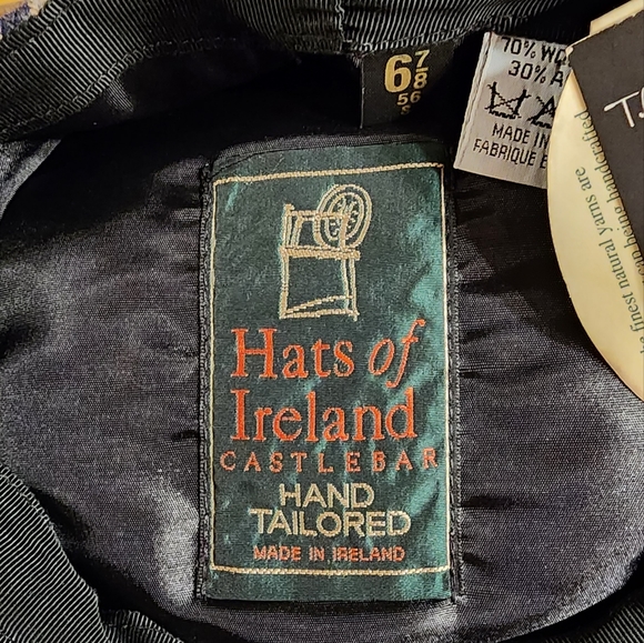 Hats of Ireland Castlebar hand tailored flat cap / newsboy cap. - Picture 3 of 10
